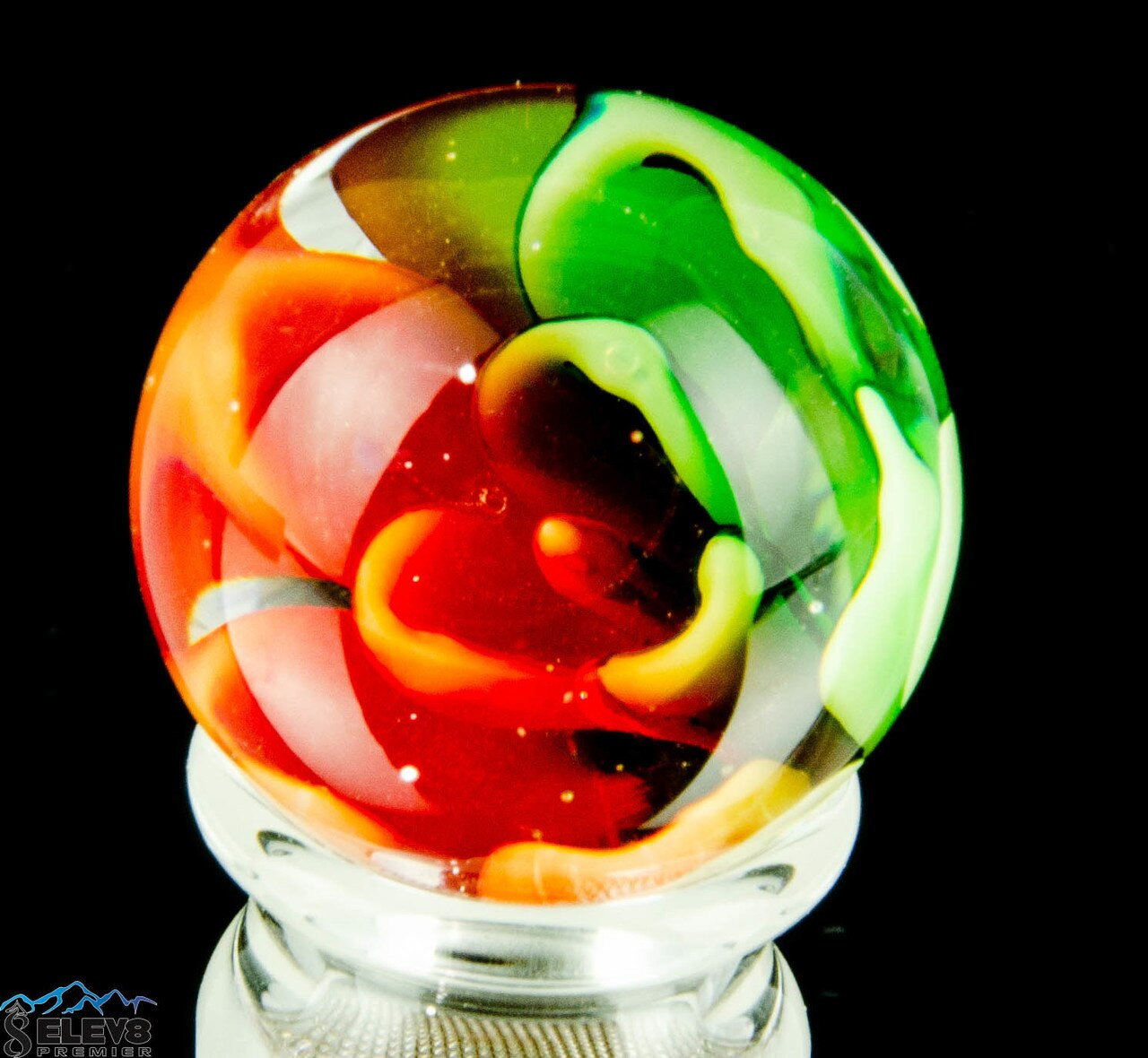 Soft Glass Flower Marble #1